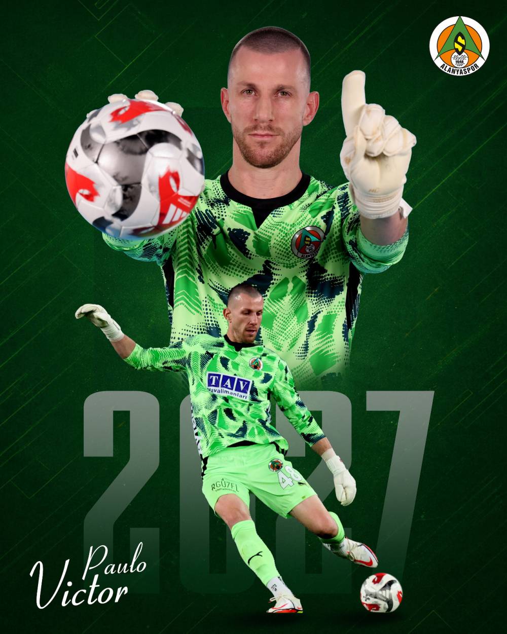 Corendon Alanyaspor, Paulo Victor ile yeni s&ouml;zleşme imzaladı
