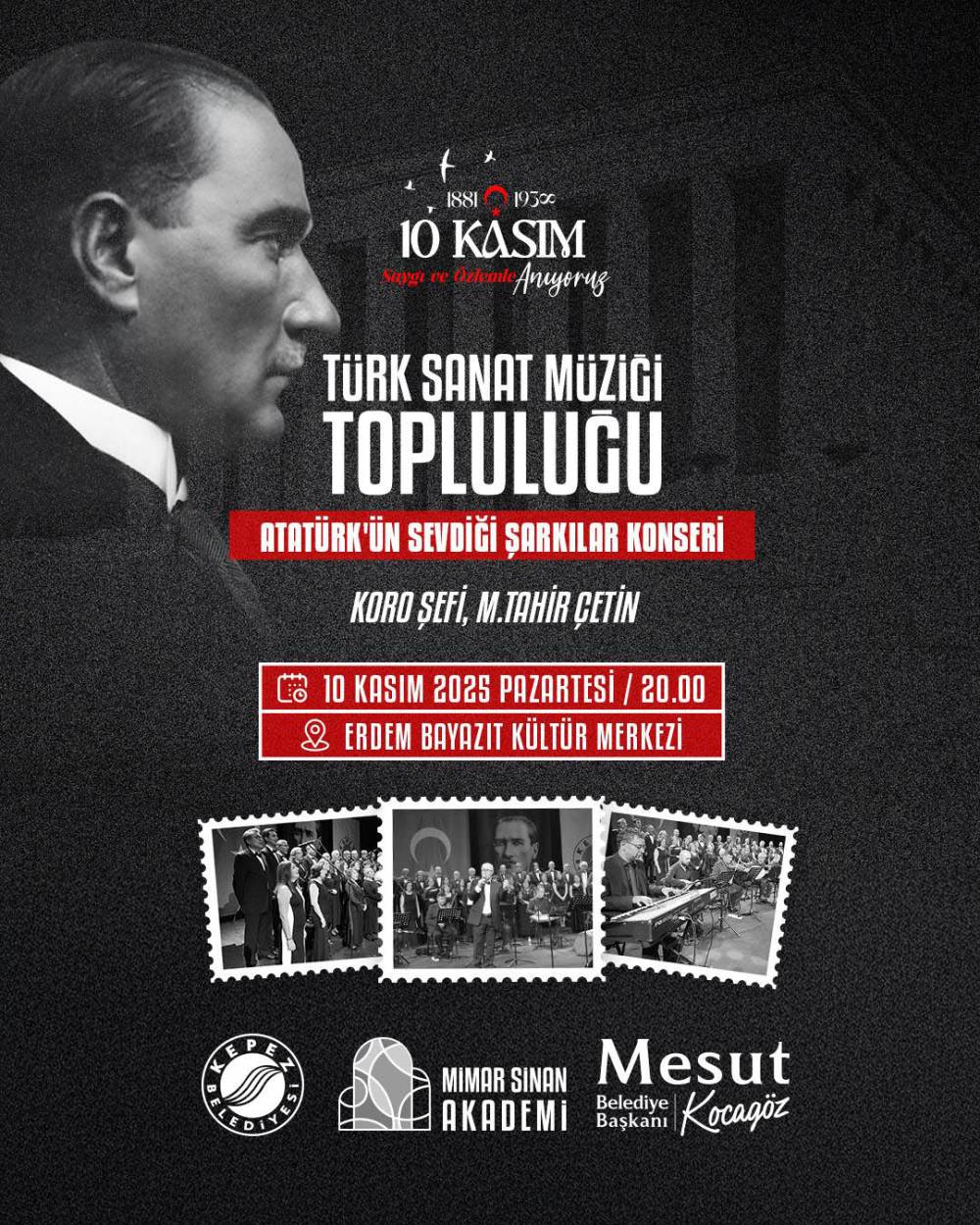 Atatürk, sevdiği şarkılarla Kepez'de anılacak