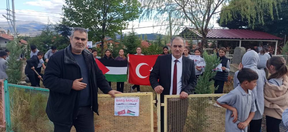 Gazze için 'barış bahçesi' kurdu