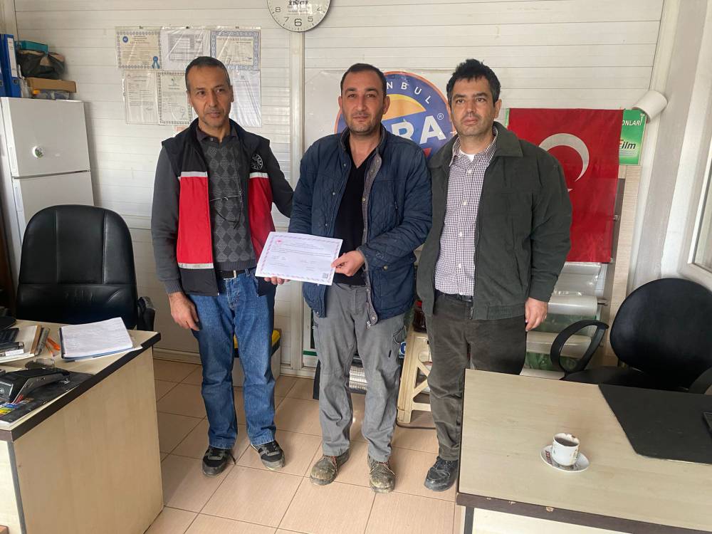 Serikli &uuml;reticilere sertifika 