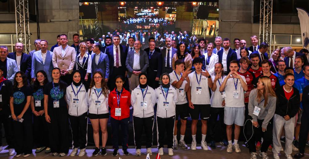 Avrupa Üniversitelerarası Masa Tenisi Şampiyonası'nda açılış töreni 