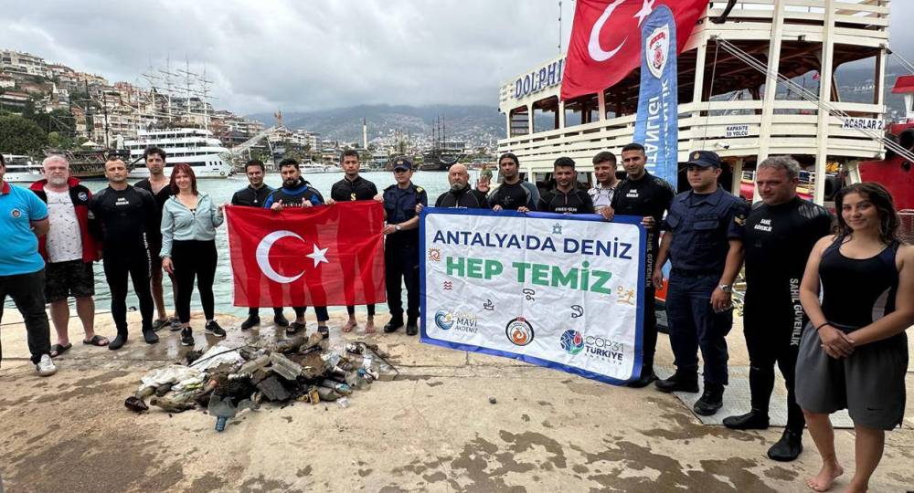 Alanya'da deniz temizliği