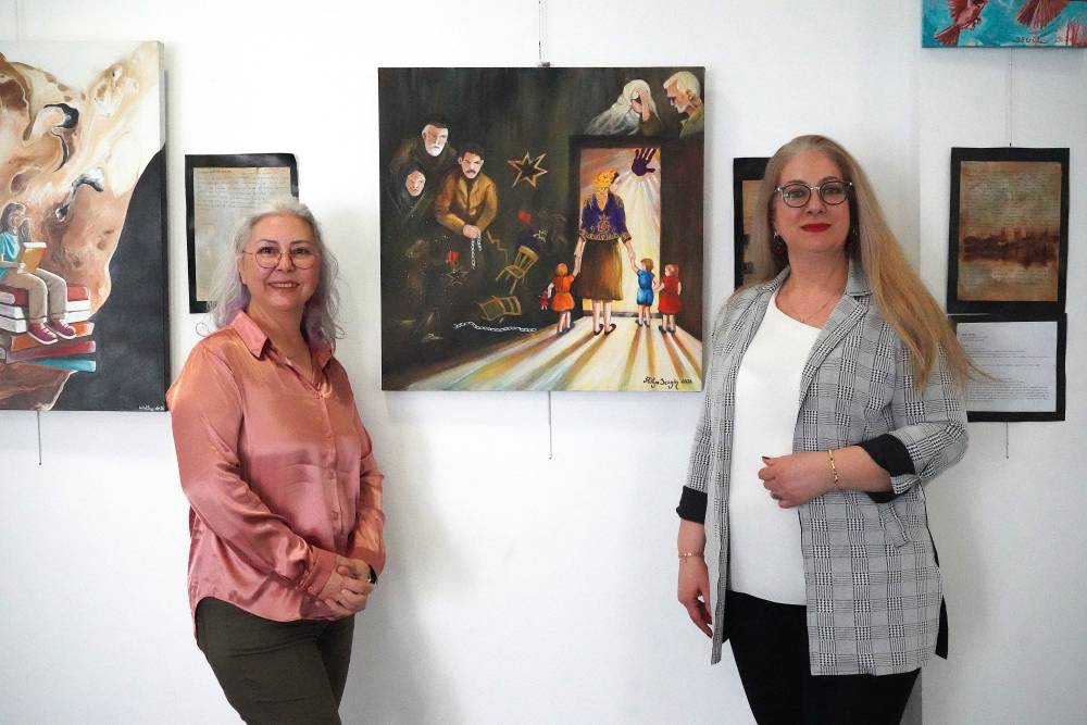 Konukevinden gelen mektuplar tuvale yansıdı