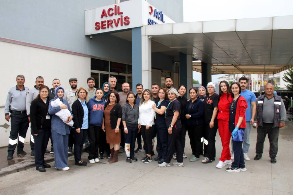 Hastanedeki tatbikat gerçeğini aratmadı