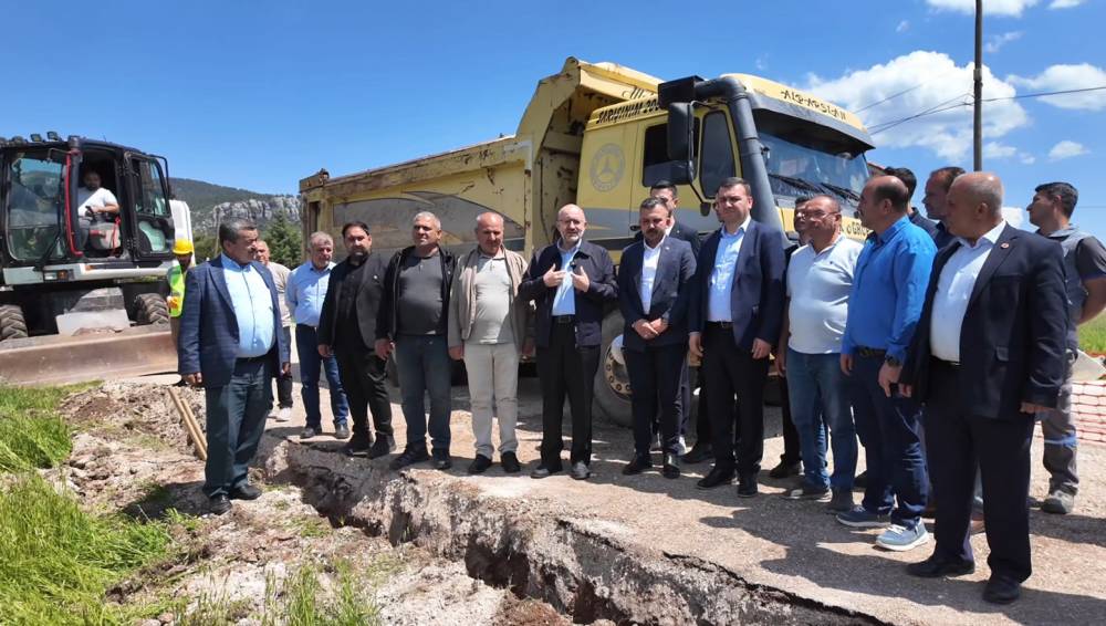 Doğal gaz i&ccedil;in ilk kazma vuruldu